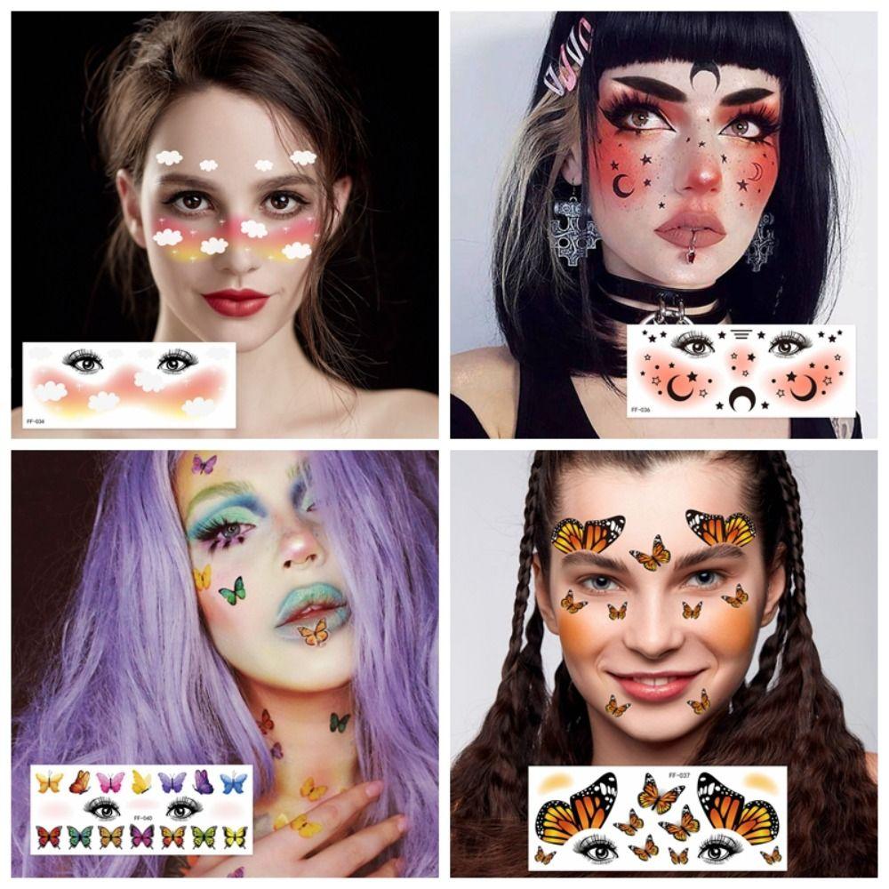 

Sweet Tattoo Sticker Portable Blush Face Patch 3D Decorative Stickers Women