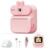 Kids Camera Instant Print 16x Cat Camera With Printing Paper 1080p Rabbit Toy Cameras Christmas Birthday Gifts For Kids