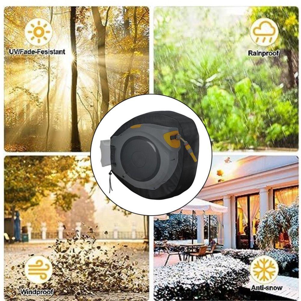 UV Resistant Insulated Hose Cover Waterproof Cart Dust Accessory Retractable Cord Reel Cover  Lawn