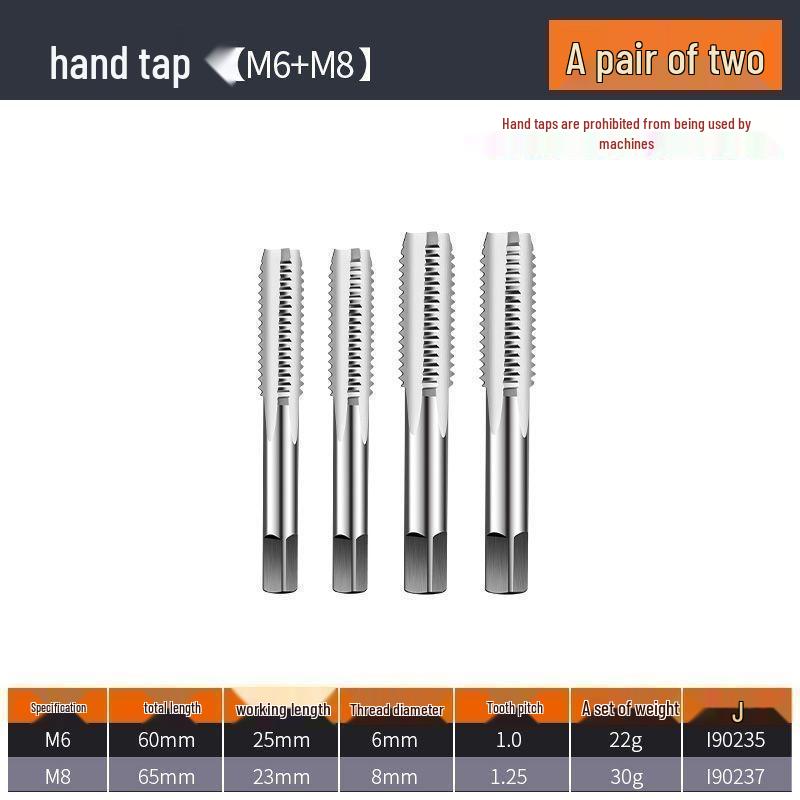 LD Multifunktionales Gewindeschneid- und Schneideisen-Set mit manuellem Windeisen