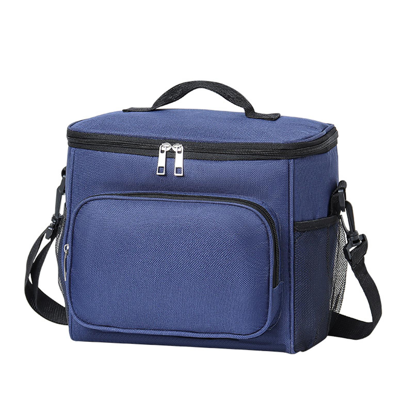 

Insulated Lunch Dinner Bag Oxford Cloth Fabric Easy to Carry Lunch Bag for Car Travel Work Picnic