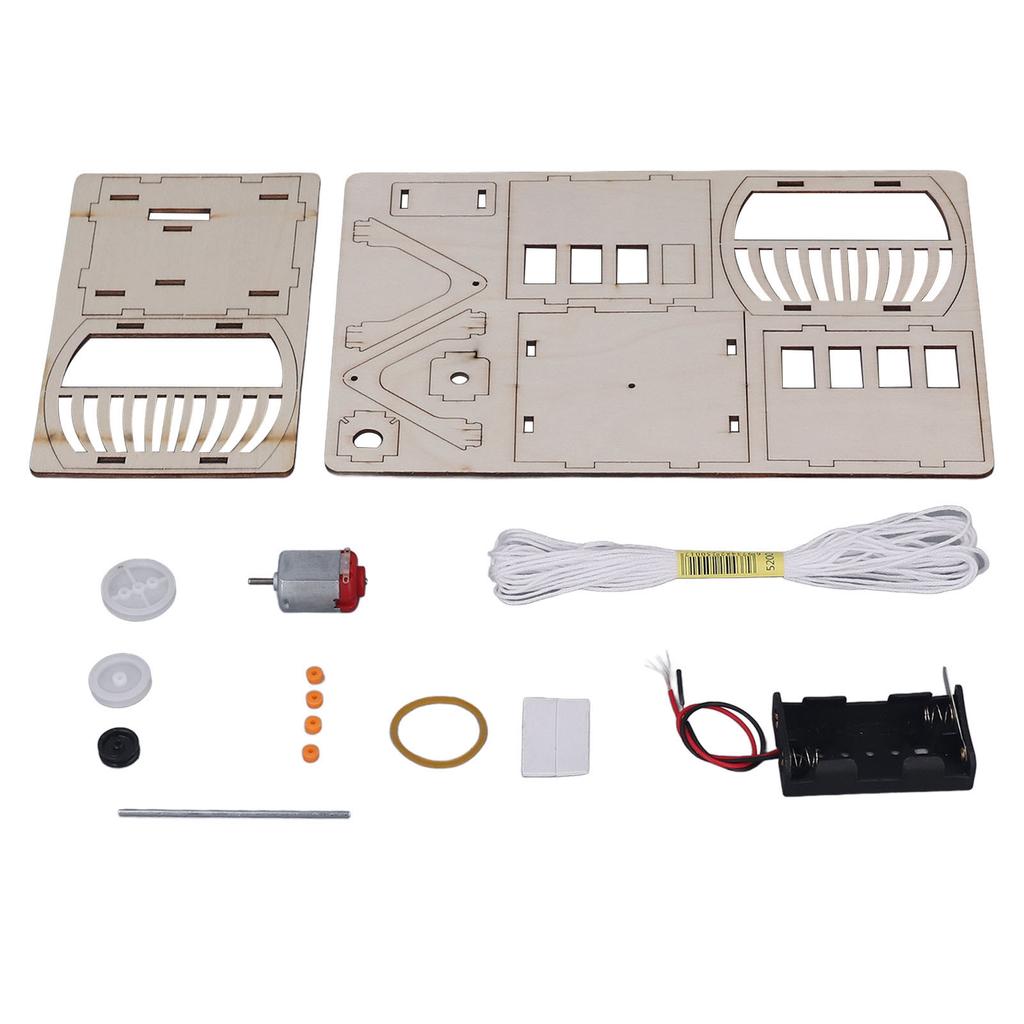 DIY Wooden Sightseeing Cable Car Wooden Science Experiment Toy Kit for Kids Christmas Birthday