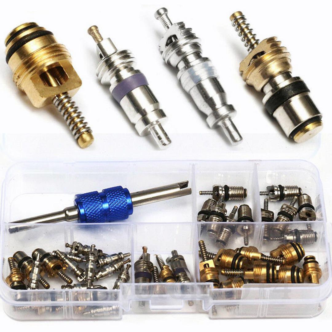 

Malinaisi 40 шт. Новый R12 R134A A/C комплект для удаления сердечников клапанов для ремонта автомобильного кондиционера