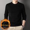 Men's Chenille Jacquard Fleece Pullover Sweater - Autumn/Winter 2022