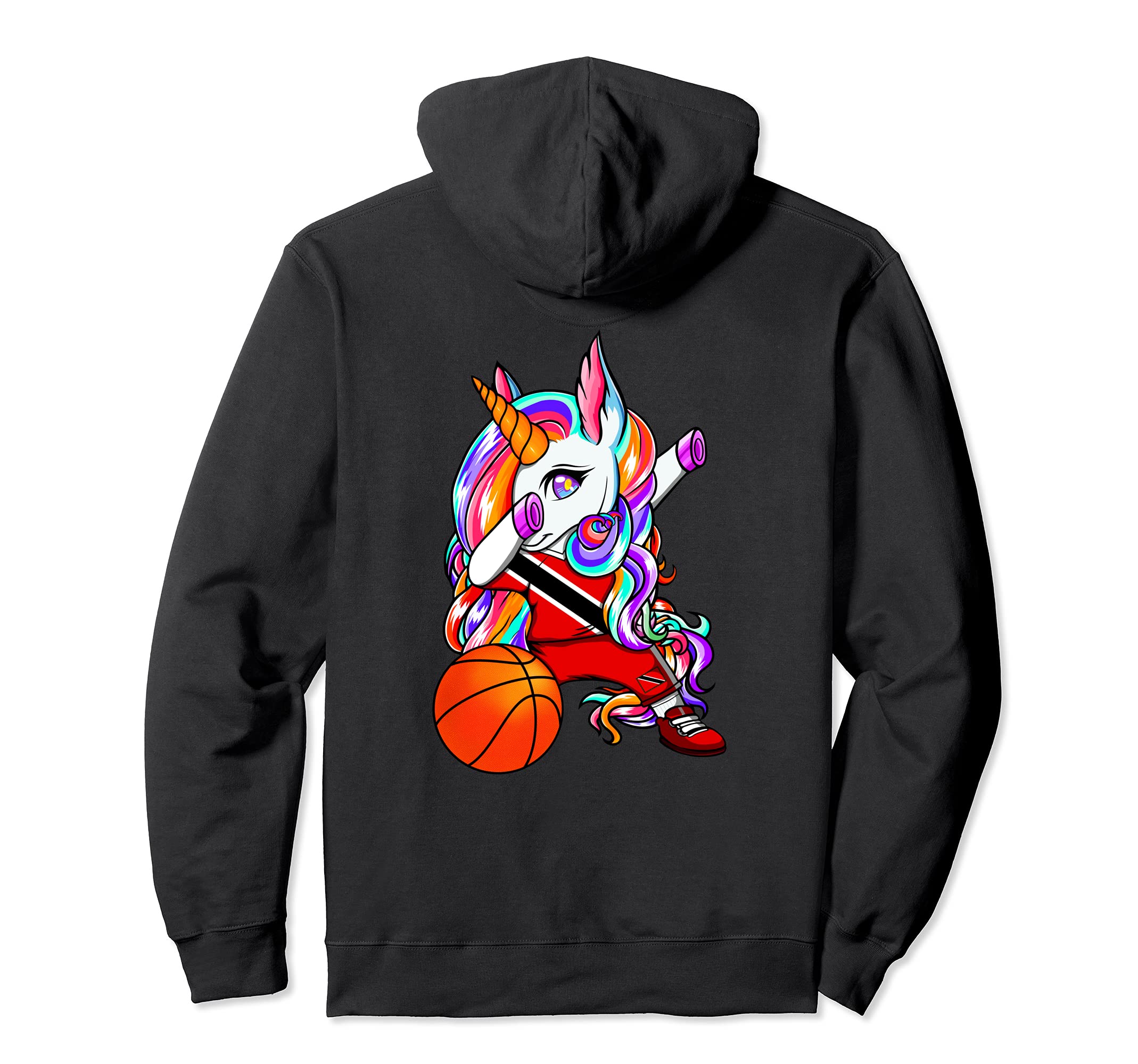 

Dancing Unicorn Basketball Player Trinidad and Tobago Basketball Lover Trinidad Flag Sport Hoodie
