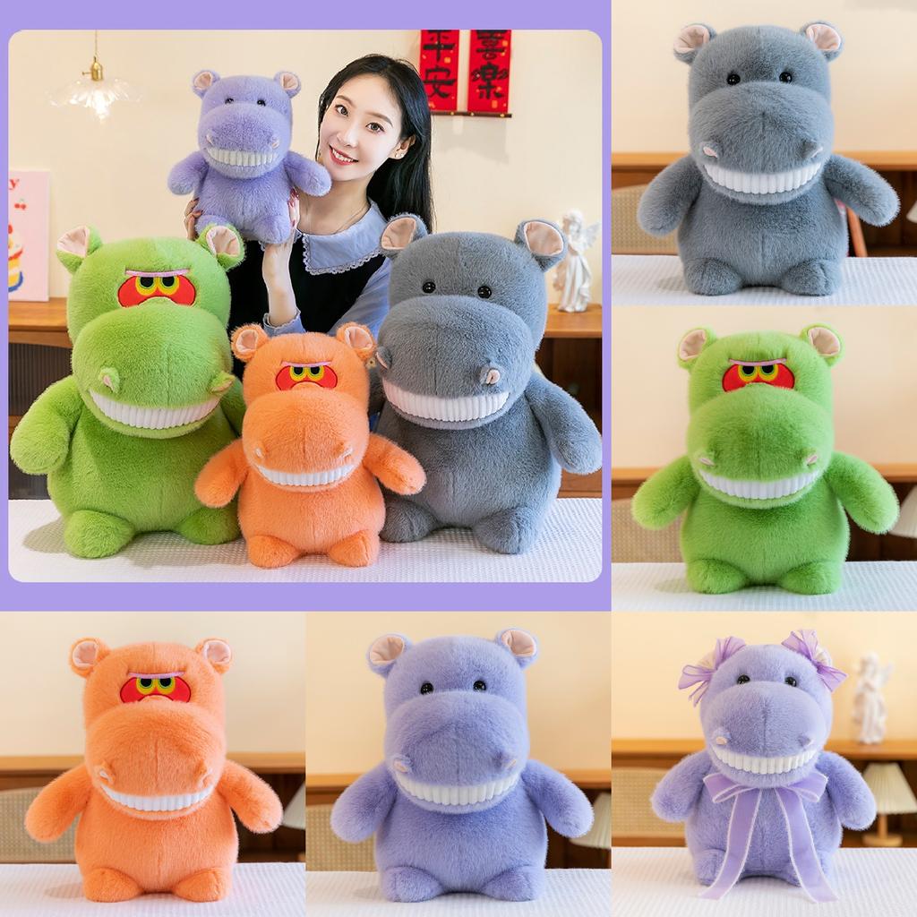 Hippopotamus Plush Toy Cute Cartoon Stuffed Doll Home Decor Birthday Present