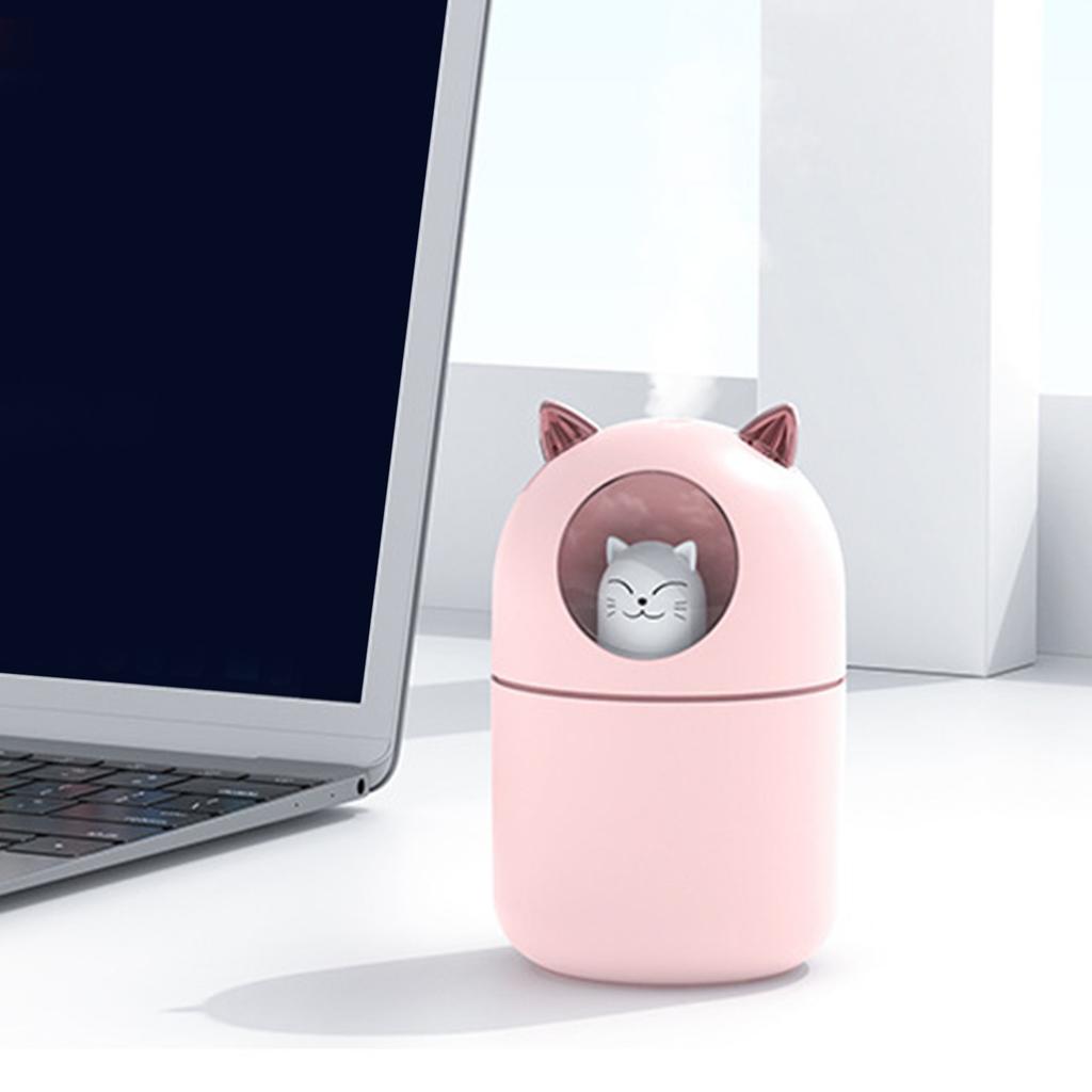 Humidifier Noiseless Portable USB Humidifier With Color LED Light for Offices Bedrooms Car