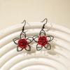 Accessories, Vintage Rose Flower Earrings, Stereo Personality Valentine's Day Earrings Earrings