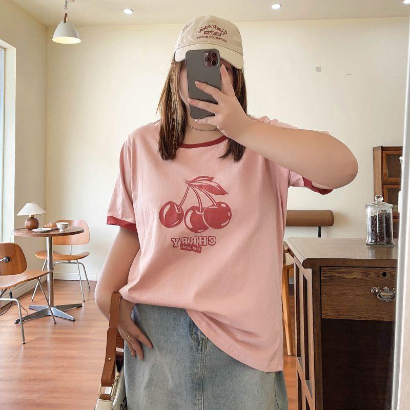 

Американский стиль ретро плечевой цвет контрастный дизайн 100.00кг футболка