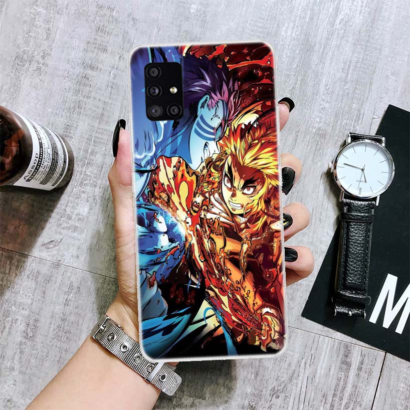 

Чехол для телефона Demon Slayer Rengoku Kyoujurou для Samsung Galaxy A52 A53 A12 A13 A22 A23 A32 A33 A72 A73 A42 A02S A03S 5G A50S Samsung A33 5G