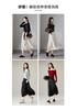 High-waisted pleated skirt