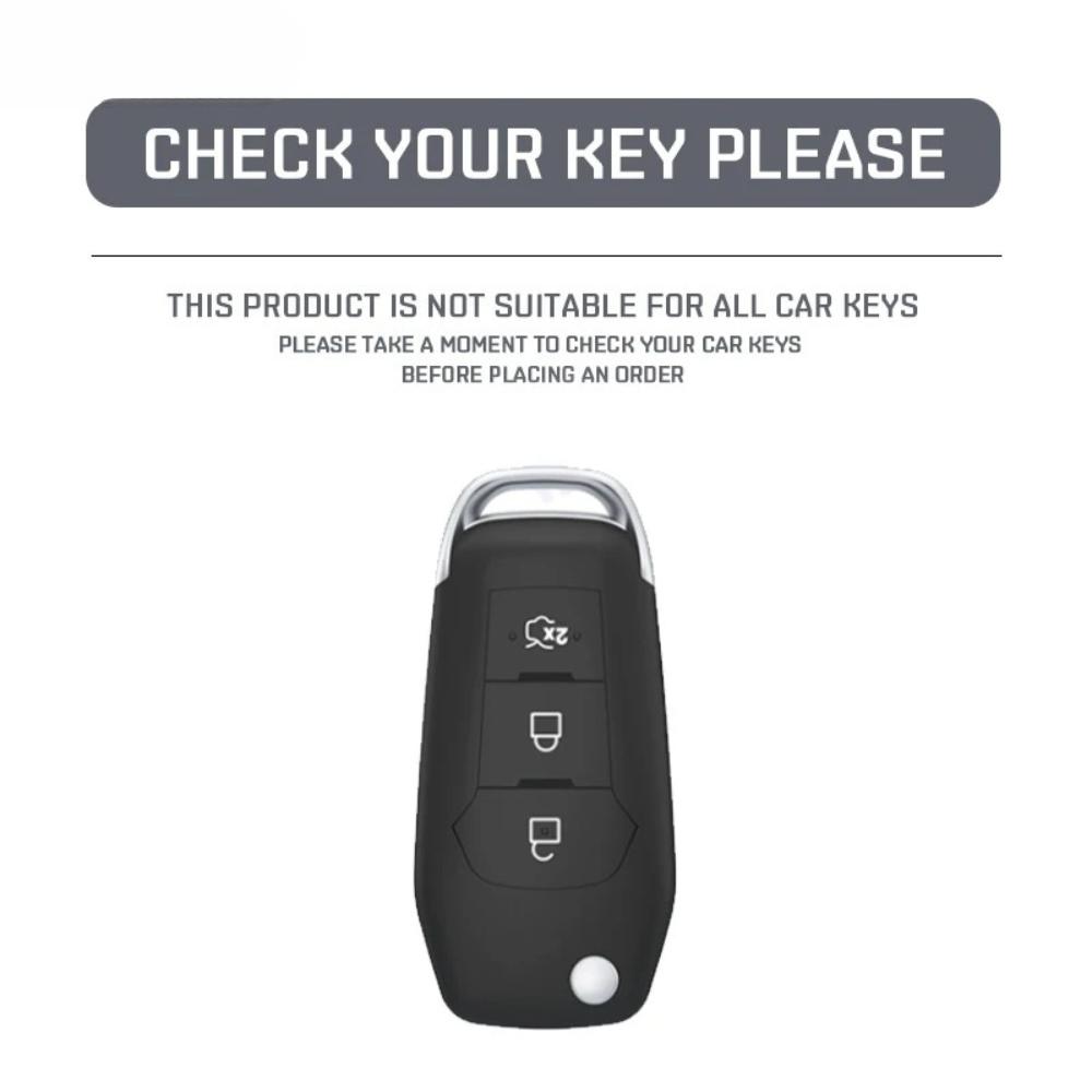 TPU Car Flip Key Case Cover Shell for Ford Fusion Fiesta Mondeo Ecosport Kuga Escort Everest Ranger F150 Keyless Fob Accessories