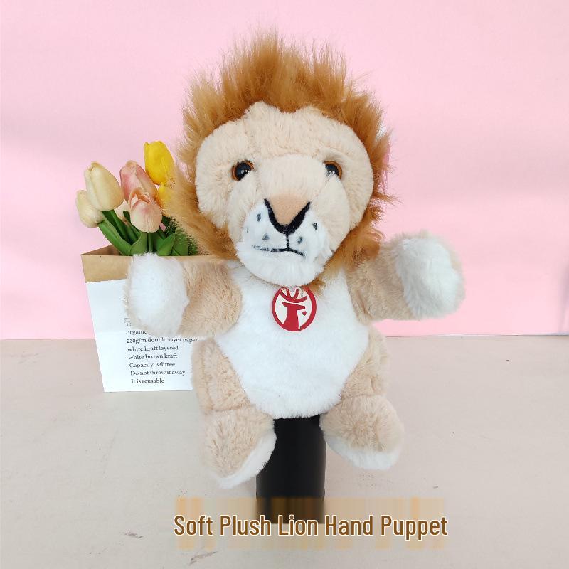 Cartoon Animal Hand Puppet Plush Doll for Kids' Interactive Play