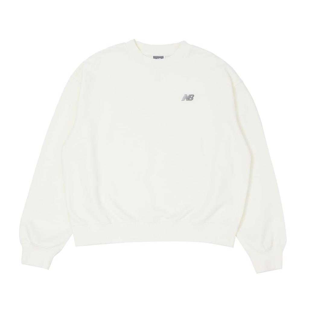 Sport Essentials French Terry Crew SST [New Balance] Women's (Fleece Lining) (WT41508) (Sea Salt)