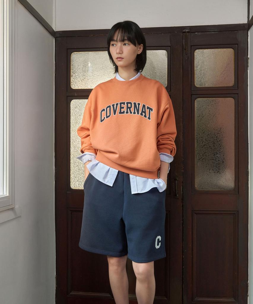 COVERNAT Coolmax® C Logo Oxford-Streifenhemd Grün