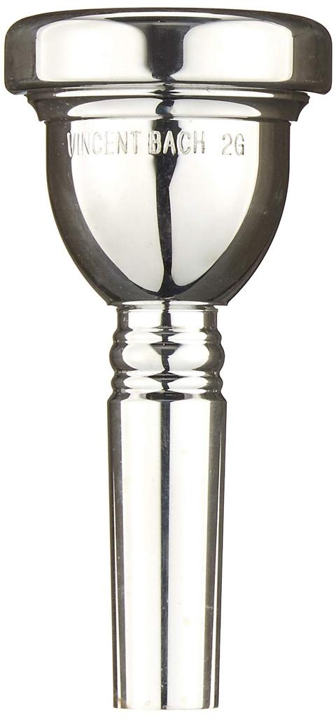 Bach Trombone Mouthpiece 2G, Silver-Plated Finish (Large Bore) 3412G