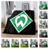 Werder Bremen Flanelldecke, Weiche Warme Überwurfdecke mit Fußballclub-Logo-Aufdruck, Gemütliche Bettwäsche für Fußballfans