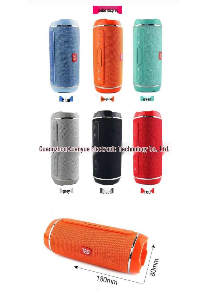 Portable Bluetooth Speaker TG116 with High-Quality Sound, Outdoor Card-Playing, and FM Radio.