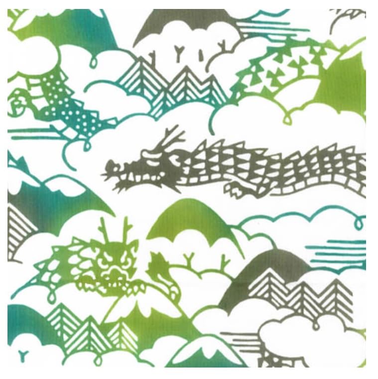 Todaya Shoten Tenugui Dragon Playing in the Mountains 961 Nashien-zome (hand towel)