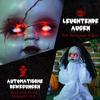 Halloween-Dekoration Horrorpuppe, LED-Augen, heult, springt hoch, Ton- & Bewegungssensor, 60 cm