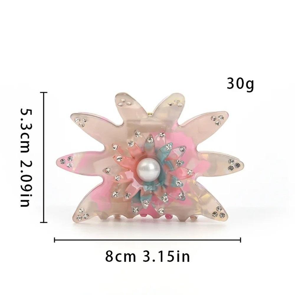Classic Hair Claw Clips Rhinestone Hair Accessories NEW Sunflower Hair Claw  For Women