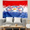 1PC Paraguay Football Federation Emblem Tapestry, Unique Design Tapestry, Suitable for Bedroom,Livingroom, Playroom,Heartwarming Holiday Gifts