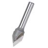 Router Bit 60 Degrees V Type 45# Carbon Steel 6mm Shank with Alloy Head Woodworking Tool(60 Degrees