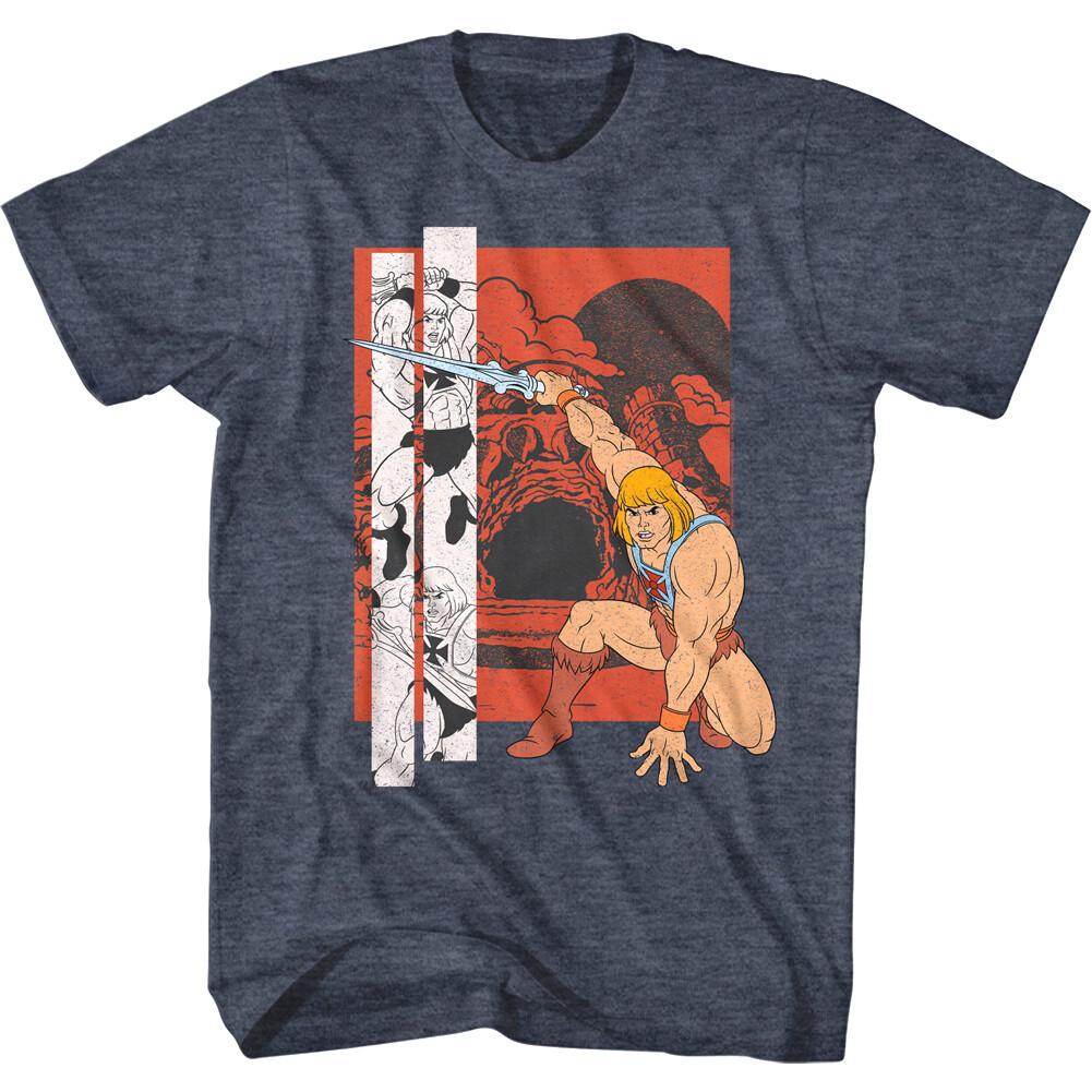 He-Man Defending Castle Grayskull Men T Shirt S