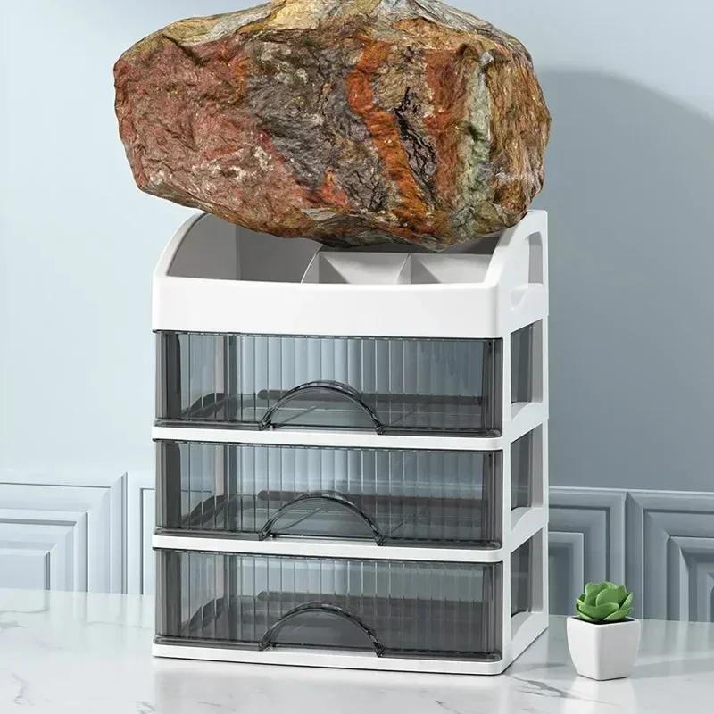 New Drawer Makeup Organizer Large Capacity Plastic Makeup Storage Box Lipstick Holder Large Capacity Office Supplies Storage Box