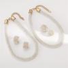 Rhinestones And Pearls Jewelry Set Versatile For Weddings Event Lightweight Design Celebration Necklace Ear Studs