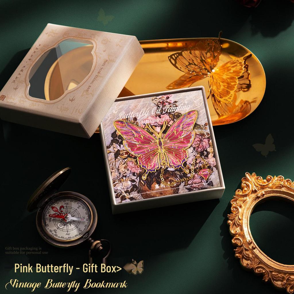 Vintage Butterfly Metal Bookmark: Creative and Elegant Back-to-School Souvenir