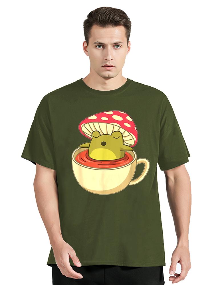 Mushroom T Shirt Women Men Cotton Tshirt Streetwear Anime Tee Graphic Oversized Tshirt Clothing Tops