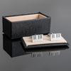 High End Baked Paint Piano Key Metal Cufflinks Men's French Shirt