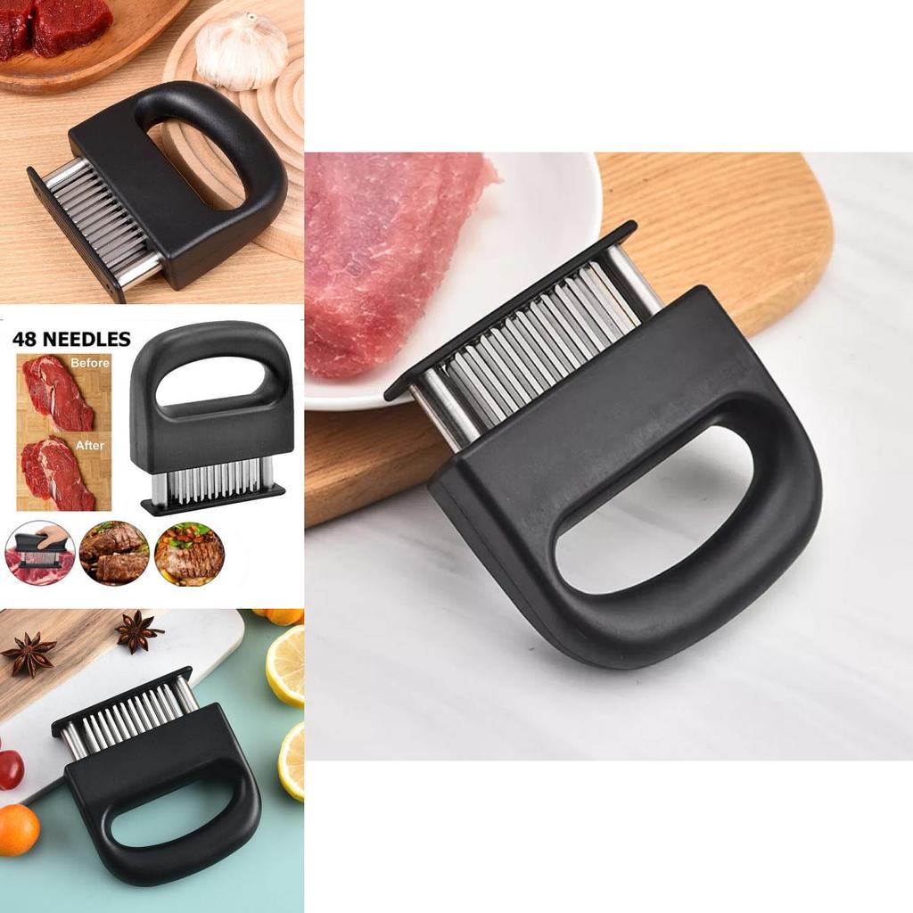 Nierdzewny zmiękczacz do mięsa z 48 ostrymi igłami idealny do steków do użytku kuchennego