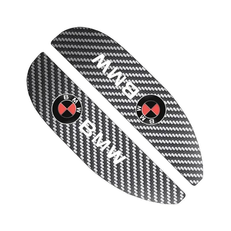 BAII9 2025 Hot 2pcs Car Rear View Mirror Sticker Rain Eyebrow For BMW 50th Kith 5 Series F20 E39 F10 F30 E90 E46 E60 G60 X5 E87 F11 G2