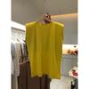 Women's Crew Neck Sleeveless Tank Top Loose Fit Commuter Solid Color Pullover Casual Tee