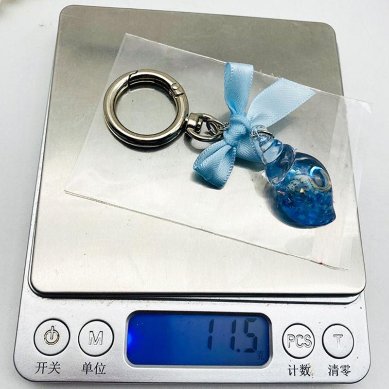 Stylish Conch Bowknot Keychain Stylish and Unique Keyrings Decoration Fashionable Accessory for Purses or Backpacks