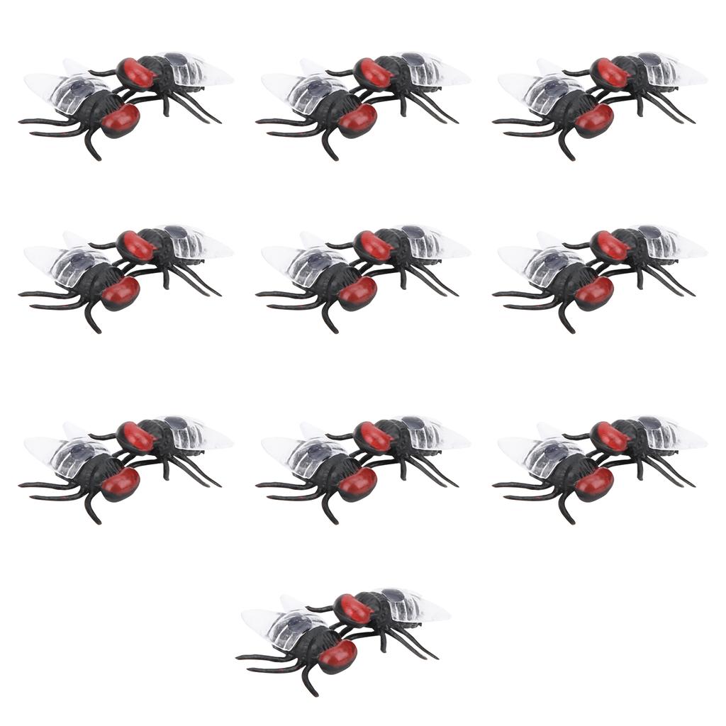 20pcs Plastic Simulated Flies Toy Halloween Party Joke Flies Model Toy Accessory SetFlies