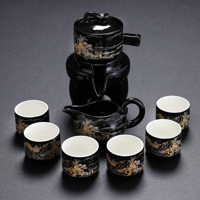 

Qianyu Japanese Style Automatic Easy-Pour Ceramic Tea Set