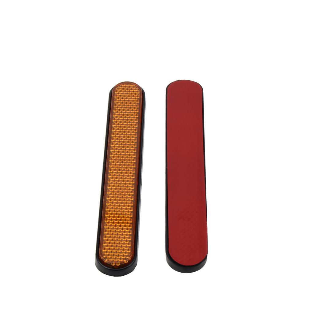 Motorcycle Front Fork Reflector Sticker Lower Legs Slider Saddlebag Latch Cover Safety Warning For Harley Sportster XL Universal
