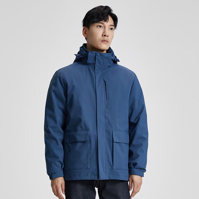 FENGXUN Winter 3-in-1 Outdoor-Jacke für Paare mit herausnehmbarem Daunen-Innenfutter