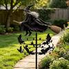 Halloween Magic Witch Garden Windmill, Halloween Windmill Garden Stake Outdoor Decor, Eerie Halloween Yard Windmill, Whimsical Halloween Decoration