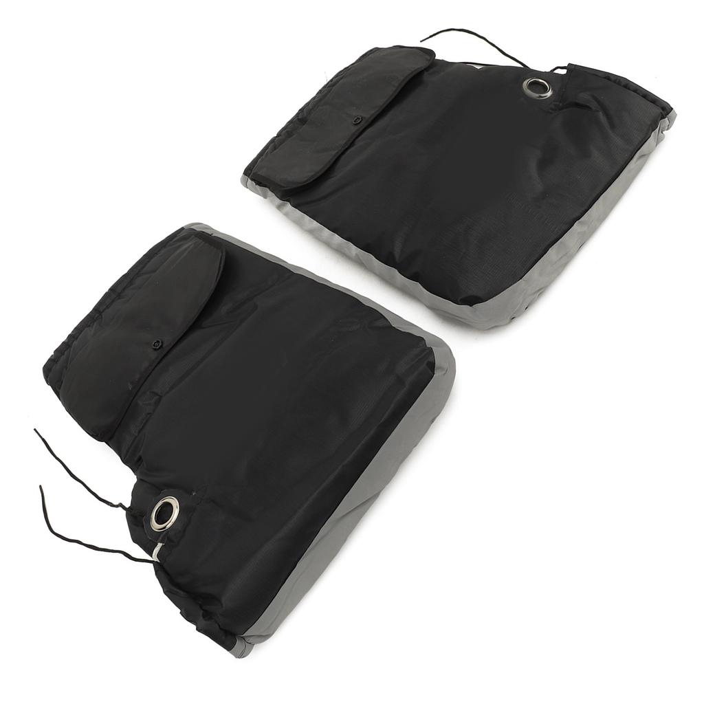 1 Pair Motorcycle Handlebar Gloves Waterproof Windproof Winter Hand Protector for Scooter Snowmobile For Handlebar Mouth 16cm/6.3in
