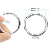 48mm OD Spring 20pcs Metal Round Lock Clip Trigger Snap Spring Key Ring Hook Buckle for Wallet Handbag Craft Silver Tone [PATIKIL] O-Rings, Making,