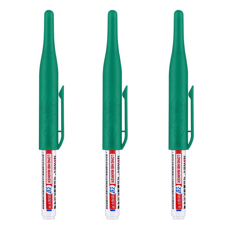 32MM Large Capacity Long Head Markers Woodworking Bathroom Decoration Multi-purpose 3/1Pcs Deep Hole Marker Pens Art Supplies