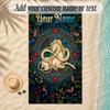 Unicorn Theme Soft Beach Towel Personalized Custom Name Text Towel Portable for Beach Pool Travel
