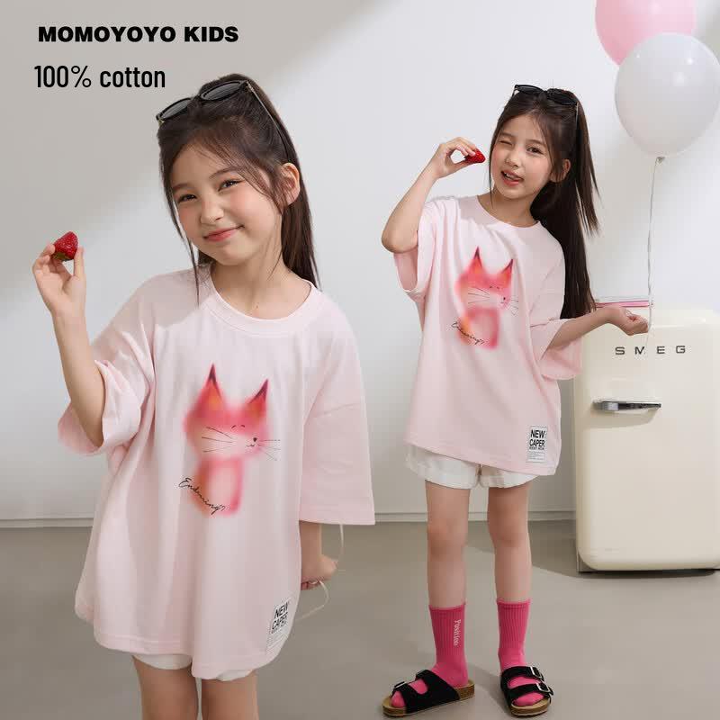 

Kids Summer Cartoon Graffiti Cotton T-Shirt 140