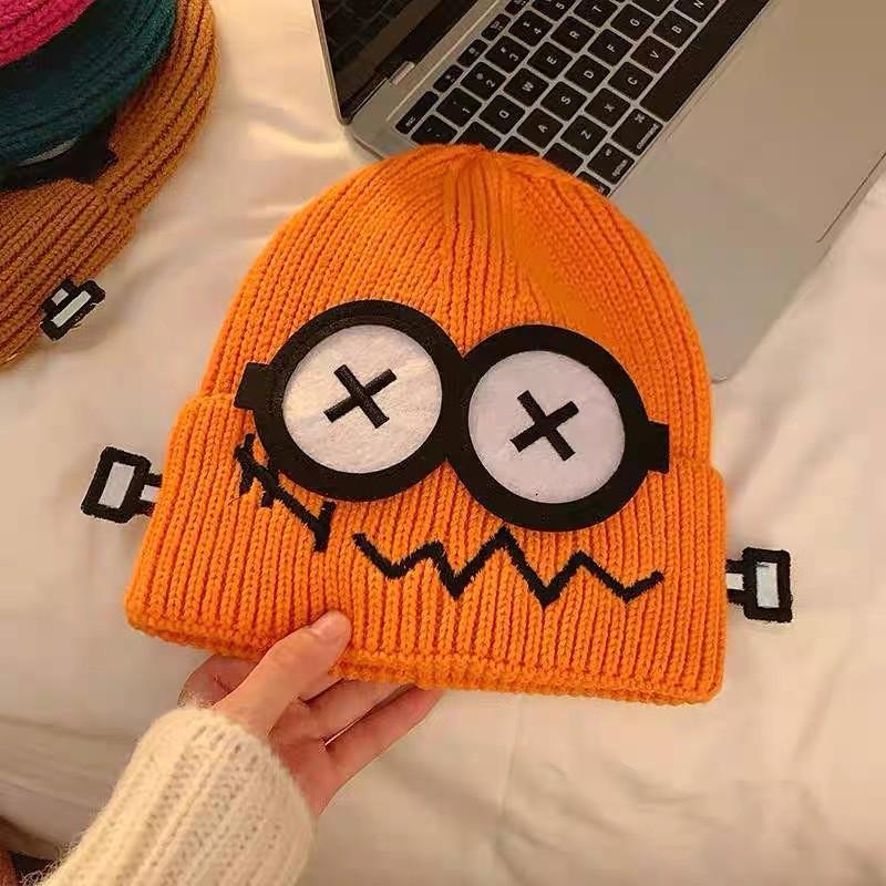 Adorable Cartoon Knit Beanie Hat For Women Warm Ear Protection Winter Headwear