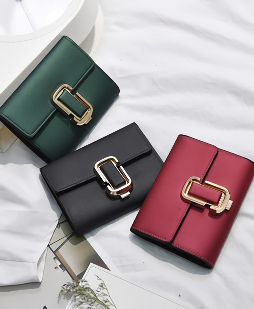 

Гаманець із застібкою-п ятіркою Five-shaped buckle half wallet [black]