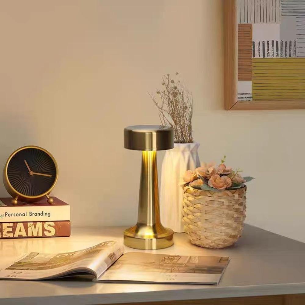 Touch Led Table Lamp Retro Indoor Lighting Creative Camping Light  Hotel Bar Coffee Table
